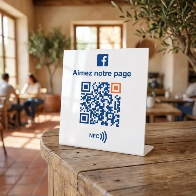 Plaque Facebook comptoir