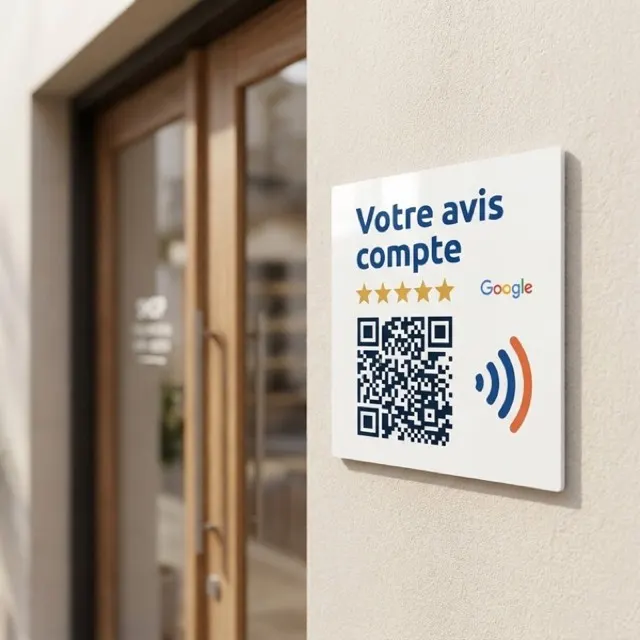 Plaque avis Google murale